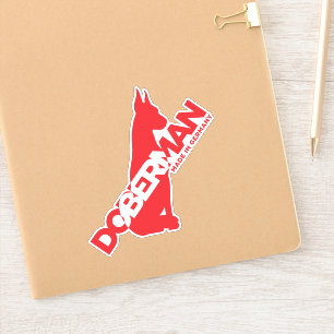 Adesivo Doberman Made in Germany