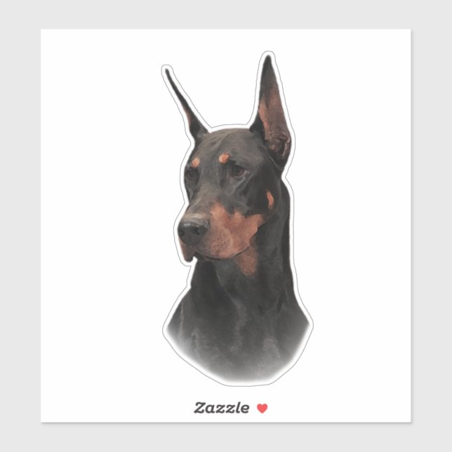 Adesivo Doberman Pinscher (Folha)