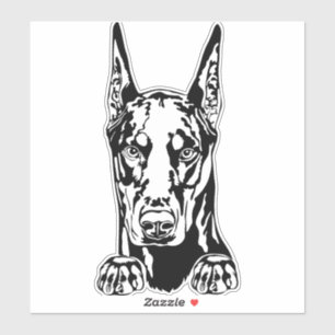 Adesivo Doberman Vinyl Car Sticker