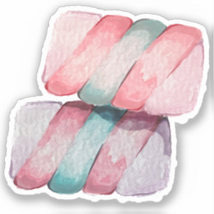 Adesivo Doce Adormecido Marshmallow Sticker