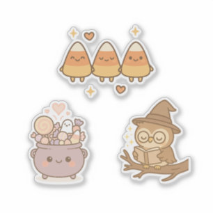 Adesivo Doce e Spooky Kawaii Sticker