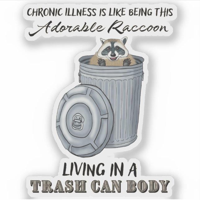 Adesivo Doença Crônica Engraçada Doença Crônica Válida Pia (Frente)