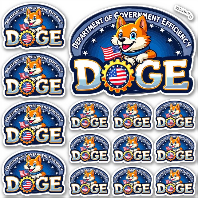 Adesivo DOGE Departamento de Eficiência do Governo Vinil (Criador carregado)