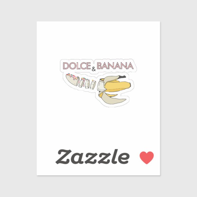 Adesivo Dolce e banana (Folha)
