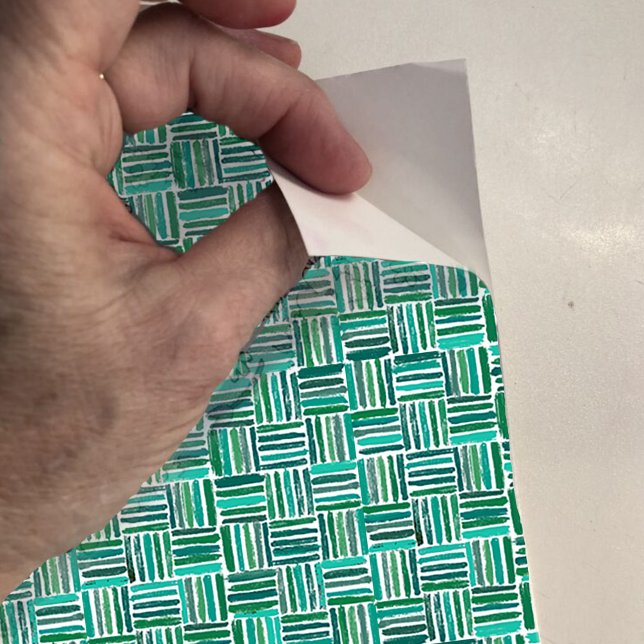 Adesivo Dollhouse Wallpaper, pequeno basketweave verde em  (Criador carregado)