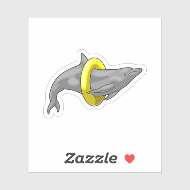 Adesivo Dolphin Natação Lifebuoy (Folha)