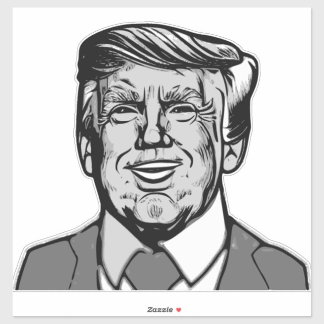 ADESIVO DONALD TRUMP (Folha)