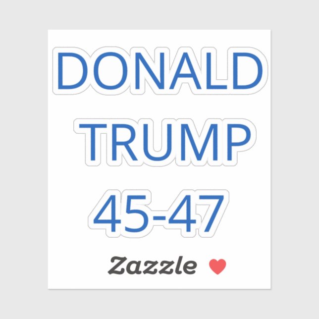 Adesivo Donald Trump (Folha)