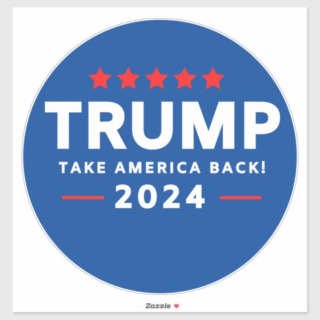 Adesivo Donald Trump 2024 Retire a América (Folha)