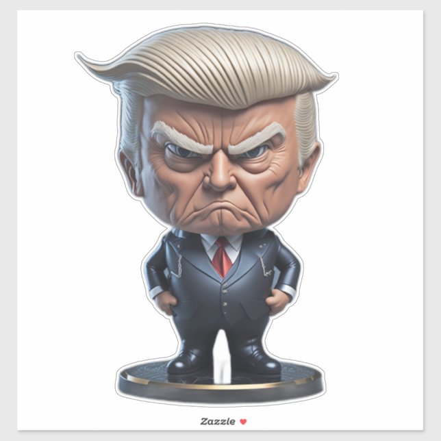 Adesivo Donald Trump Caricature Figure (Folha)