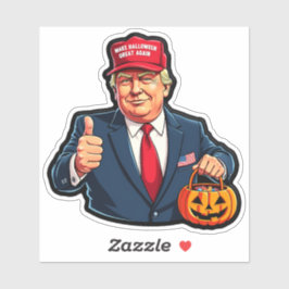 Adesivo Donald Trump - Faça o Excelente de Halloween novam