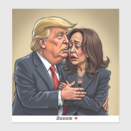 Adesivo Donald Trump Kamala harris