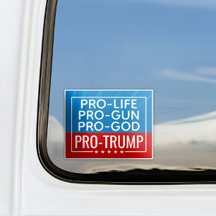 Adesivo Donald Trump Pro-Life Pro-Gun Pro-God Pro-Trump
