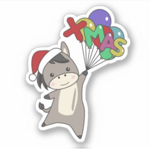 Adesivo Donkeys Natal Donkeys Feiticeiro de inverno