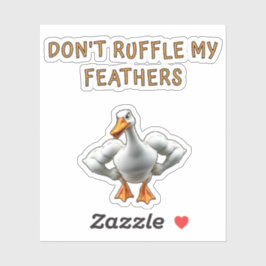 Adesivo Don't Ruffle My Feathers , Funny, Pet