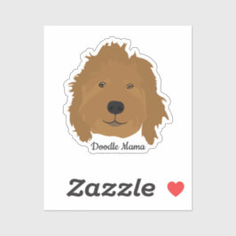 Adesivo Doodle Mama Goldendoodle