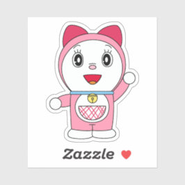 Adesivo Dorami Rosa Fanarte de Doraemon Anime
