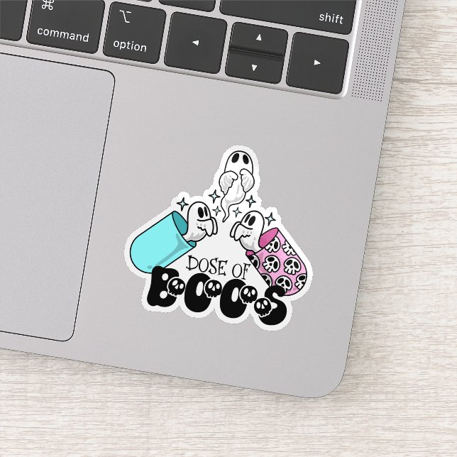 Adesivo Dose de Boos Halloween Medicina (Detalhe)