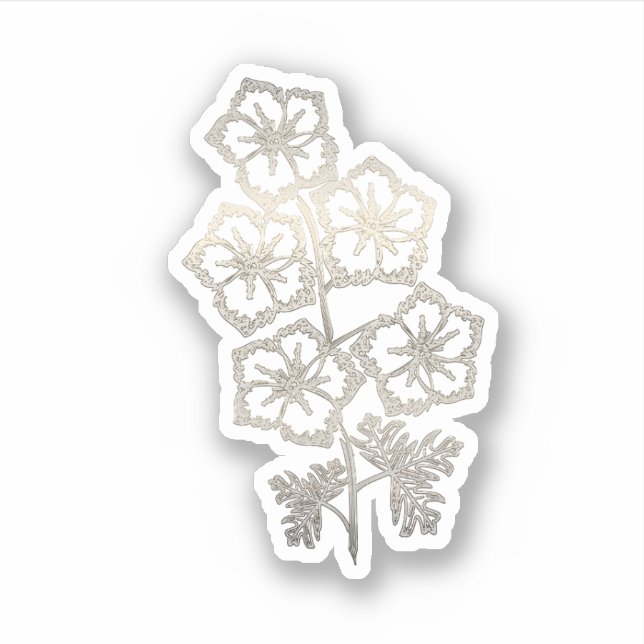 Adesivo Dourada Larkspur Flower (Frente)