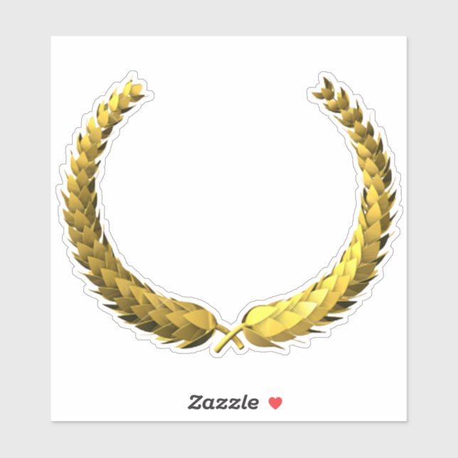 Adesivo Dourada Laurel Wreath Sticker (Folha)