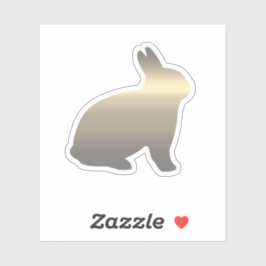 Adesivo Dourado Bunny