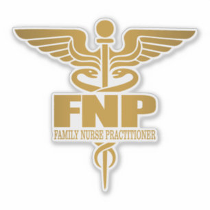 Adesivo Dourado Caduceus (FNP)