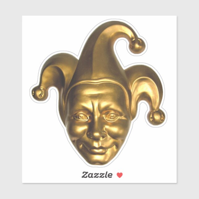 Adesivo Dourado Jester Sticker (Folha)