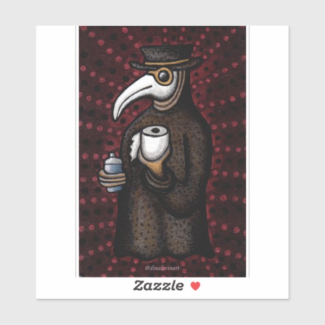 Adesivo Doutor Engraçado com Papel de Banheiro (Folha)