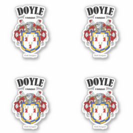 Adesivo Doyle Crest Tradução e Significado Irlandês (x4)