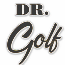 Adesivo Dr. Golf Funny Design para Golf Lovers