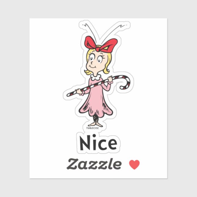 Adesivo Dr. Seuss | Cindy-Lou, Nice (Folha)