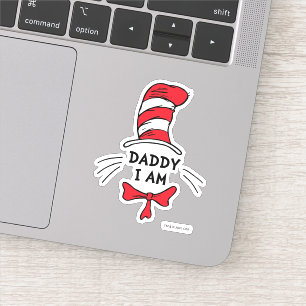 Adesivo Dr. Seuss O Gato no Chapéu - Papai eu sou