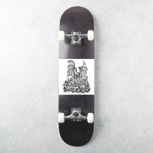 Adesivo Dragão com Zombie (Skate)