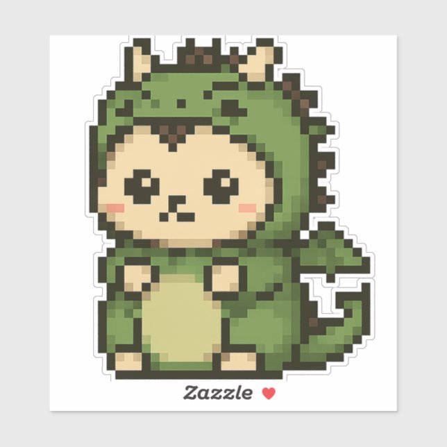 Adesivo dragão de ouriço 6x6 (Folha)