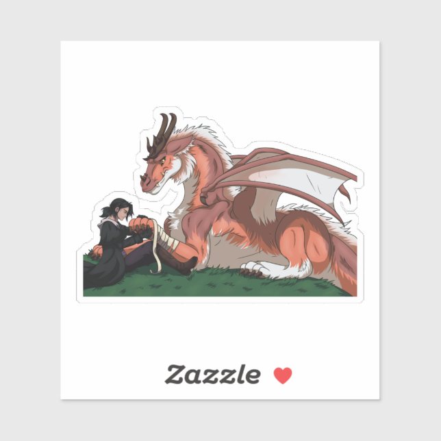 Adesivo Dragão Doutor (Folha)