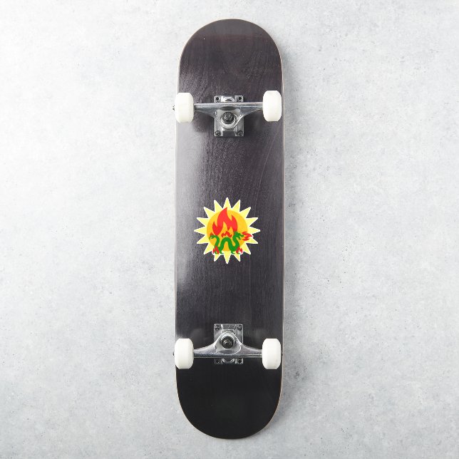 Adesivo Dragão Flaming (Skate)