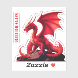 ADESIVO DRAGÃO VERMELHO