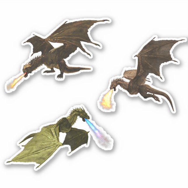 Adesivo Dragões para Breve-Fogo Wyvern (Frente)