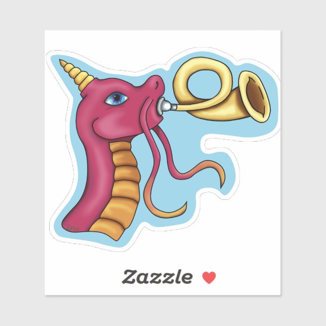 Adesivo Dragon Horn Player Sticker (Folha)