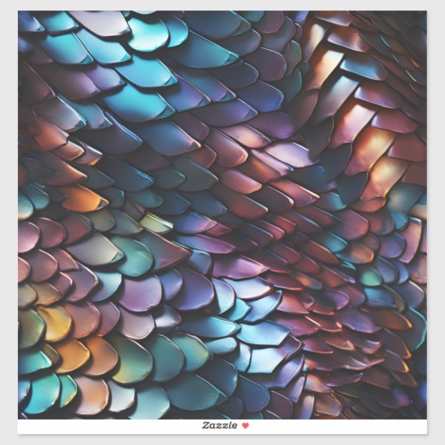 Adesivo Dragon Scales vinil Sticker (Folha)