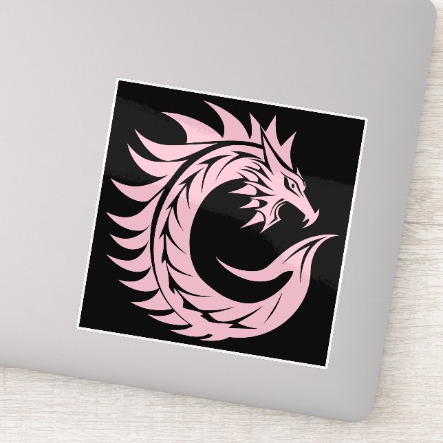 Adesivo Dragon Styled Letter C, Dragon Alphabet, Monogram (Detalhe)