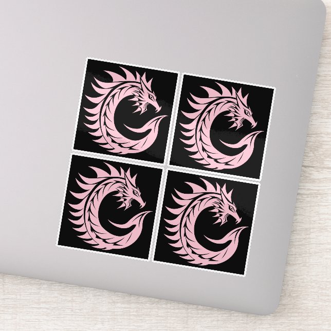 Adesivo Dragon Styled Letter C, Dragon Alphabet, Monogram (Detalhe)