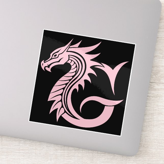 Adesivo Dragon Styled Letter G, Dragon Alphabet, Monogram (Detalhe)