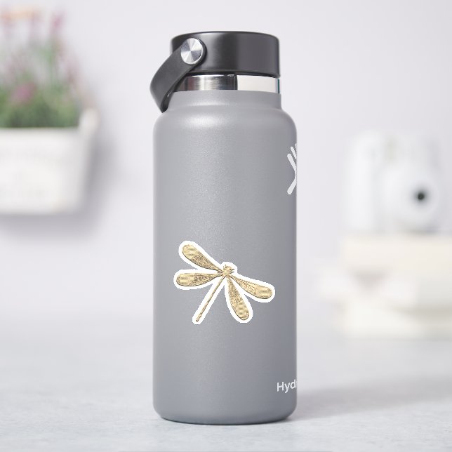 Adesivo Dragonfly Dourada (HidroFlask)