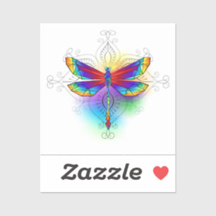 Adesivo Dragonfly Poligonal