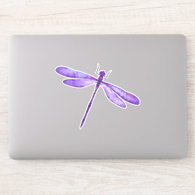 Adesivo Dragonfly Púrpura Personalizada - Vinheta-Vinil Co (Computador)