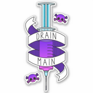Adesivo Drain Main Gamer Sticker