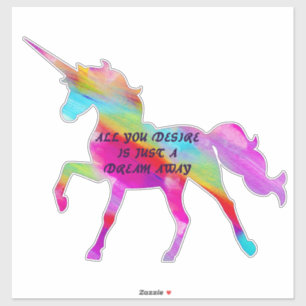 Adesivo Dream Away Unicorn