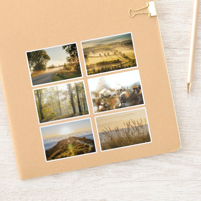 Adesivo Dreamy Golden Nature Photography Sticker Sheet (Notebook)