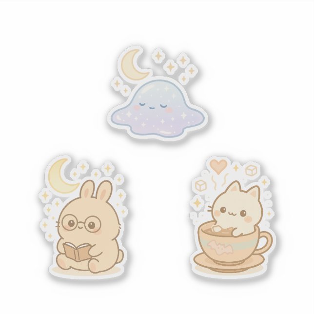 Adesivo Dreamy Kawaii Sticker (Frente)